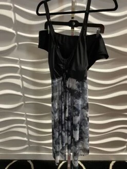 SWIM-B {Pull It Together} Black Tie Dye 2 Piece Swimsuit EXTENDED PLUS SIZE 4X