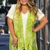 76 OT-D {Bamboo Forever} LIME Bamboo Print Vest SALE!!!! ONE SIZE PLUS SIZE -Curvy Chic Boutique image fc5a54b8 dfb7 4ac6 9e4b 0de9d834fc71