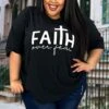 11 GT-A {Faith Over Fear} Black Graphic Top PLUS SIZE 1X 2X 3X -Curvy Chic Boutique image fcd94d63 d615 4dd1 b2ff b76d6fe06a40