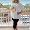 32 GT-B (Lucky Smiley Face) White Graphic Smiley Face PLUS SIZE 1X 2X 3X -Curvy Chic Boutique image ff1a8545 9902 4043 bc9e 98c1e81d1d5d