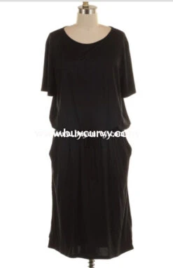 LD-D {Define Yourself} Black Dress Elastic Band & Pockets 11 LD-D {Define Yourself} Black Dress Elastic Band & Pockets -Curvy Chic Boutique ld define yourself black dress elastic band pockets long curvy boutique plus size clothing 1 368