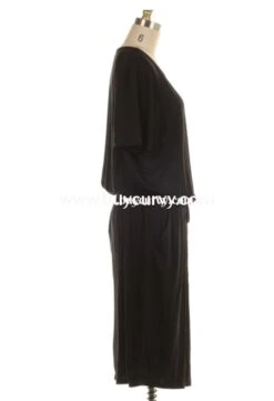 LD-D {Define Yourself} Black Dress Elastic Band & Pockets 12 LD-D {Define Yourself} Black Dress Elastic Band & Pockets -Curvy Chic Boutique ld define yourself black dress elastic band pockets long curvy boutique plus size clothing 2 616