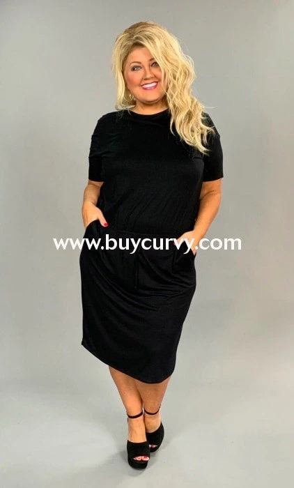 LD-D {Define Yourself} Black Dress Elastic Band & Pockets 4 LD-D {Define Yourself} Black Dress Elastic Band & Pockets - Image 2