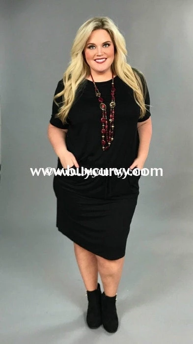 LD-D {Define Yourself} Black Dress Elastic Band & Pockets 5 LD-D {Define Yourself} Black Dress Elastic Band & Pockets - Image 3