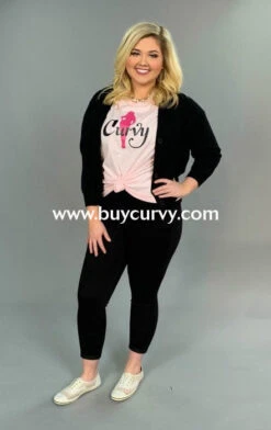 OT-V {That French Look} BLACK Button -Front Sweater -Curvy Chic Boutique ot v that french look black button front sweater outerwear curvy boutique plus size clothing 798
