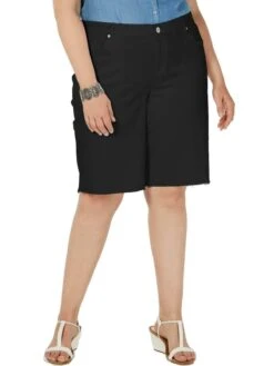 BT-S M-109 {Style & Co} Black Bermuda Shorts Retail $56.50 20W