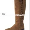 SHOES {BAMBOO} Tan Knee-Boots With Lace-Up Side Detail 1 SHOES {BAMBOO} Tan Knee-Boots With Lace-Up Side Detail -Curvy Chic Boutique shoes bamboo tan knee boots with lace up side detail sale curvy boutique plus size clothing 482