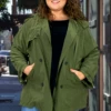 OT-Y UMGEE" Olive Lightweight Jacket -Curvy Chic Boutique umgeeolivelightweight